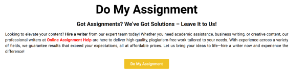Do My Assignment